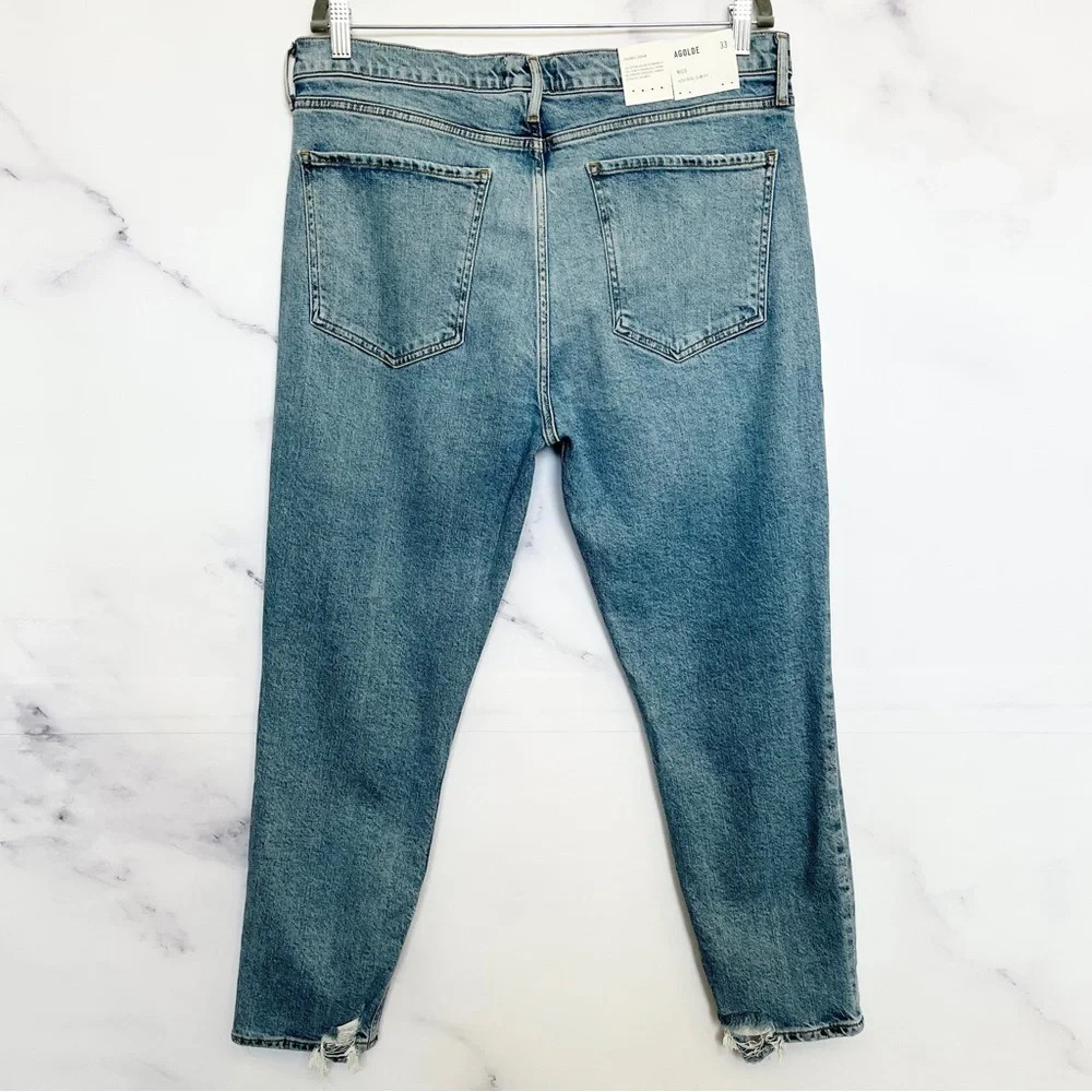 AGOLDE Nico High Rise Slim Jeans in Chronicle - Picture 7 of 14